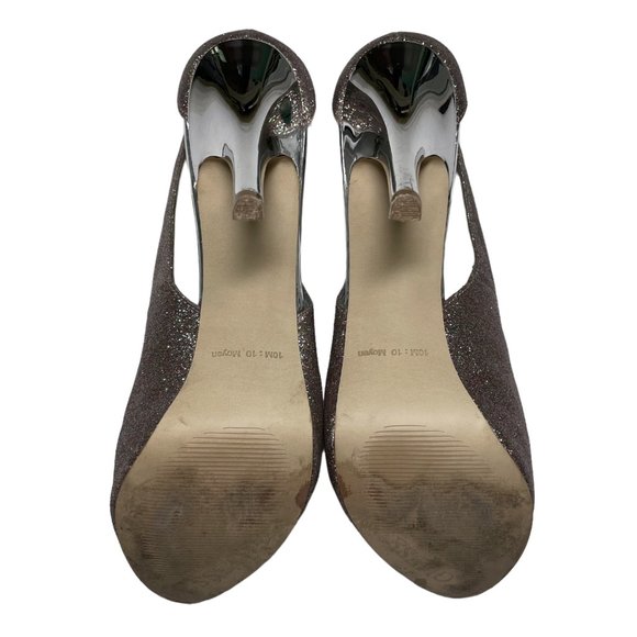 Guess Pink Glitter Platform High Heel Stiletto Shoes - Picture 8 of 13